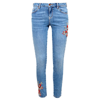 ESPRIT Women's Embroidered Side Jeans Co 