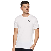 Puma Plain Regular Fit T-shirt for Men   