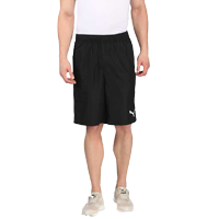 Puma Solid Men Black Basic Shorts        