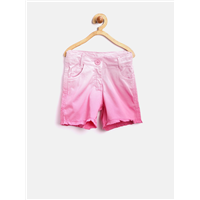 612 League Girls Pink Ombre-Dyed Shorts  