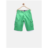 612 League Boys Green Cargo Shorts       
