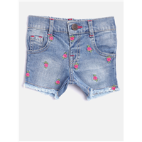 612 league Girls Blue Floral Embroidered 
