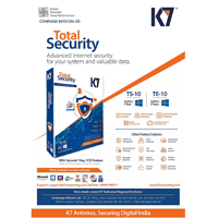K7 Total Security - 10 PCs, 3 Years      
