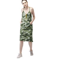 Nike Women Olive Green  Grey Camouflage  