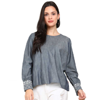 Levi's  Casual Cuffed Sleeve Solid Women 