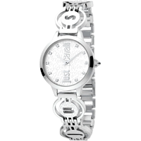 Just Cavalli Analogue Silver Dial Women' 