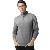 Okane Men Self Design Sweatshirt         