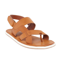 Roadster Men Tan Solid Comfort Sandals   