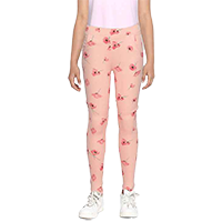 YK Girls Floral Print Ankle-Length Pure  