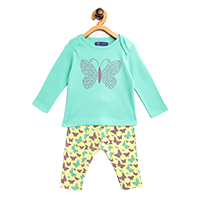 YK Boys Butterfly Print Pure Cotton Co-o 