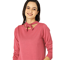 DressBerry Women Solid Acrylic Pullover  