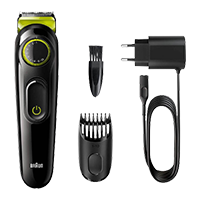 BRAUN Beard Trimmer 3 for Face and Hair  