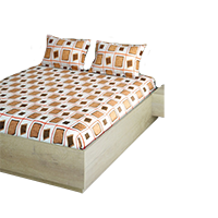 Aura Geometric Print Cotton 1 Queen Beds 