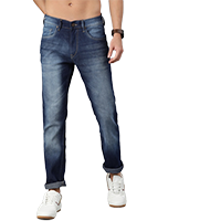 HERE&NOW Men Slim Fit Heavy Fade Jeans   