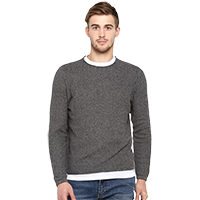 Red Tape Men Grey Solid Sweater          
