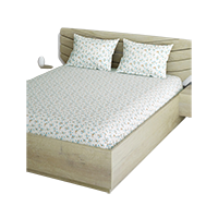Aura Cotton Queen Bedsheet with 2 Pillow 
