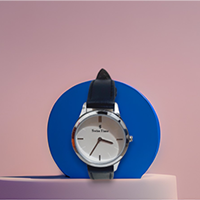 Swiss Time Leather Strip Analog Watch Fo 