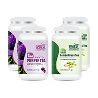 Purple Tea (2 pcs) + Lemon Grass Tea (2  