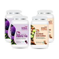 Purple Tea (2 pcs) + Hazelnut Cold Coffe 