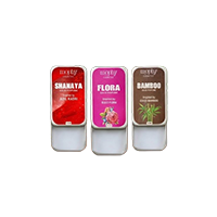 Mophy Solid Wax Perfume Set Of 3 (Flora,&nbsp;