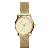 Fossil Analog Gold Dial Women's Watch    