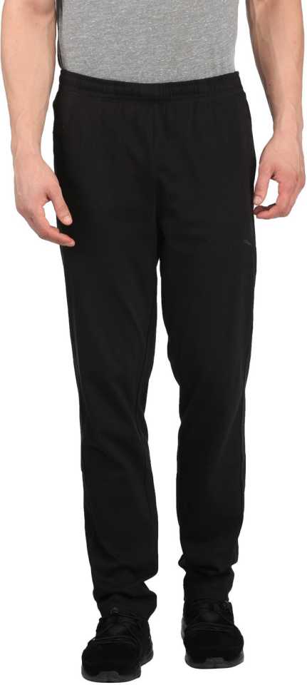 Puma  Solid Men Black Track Pants