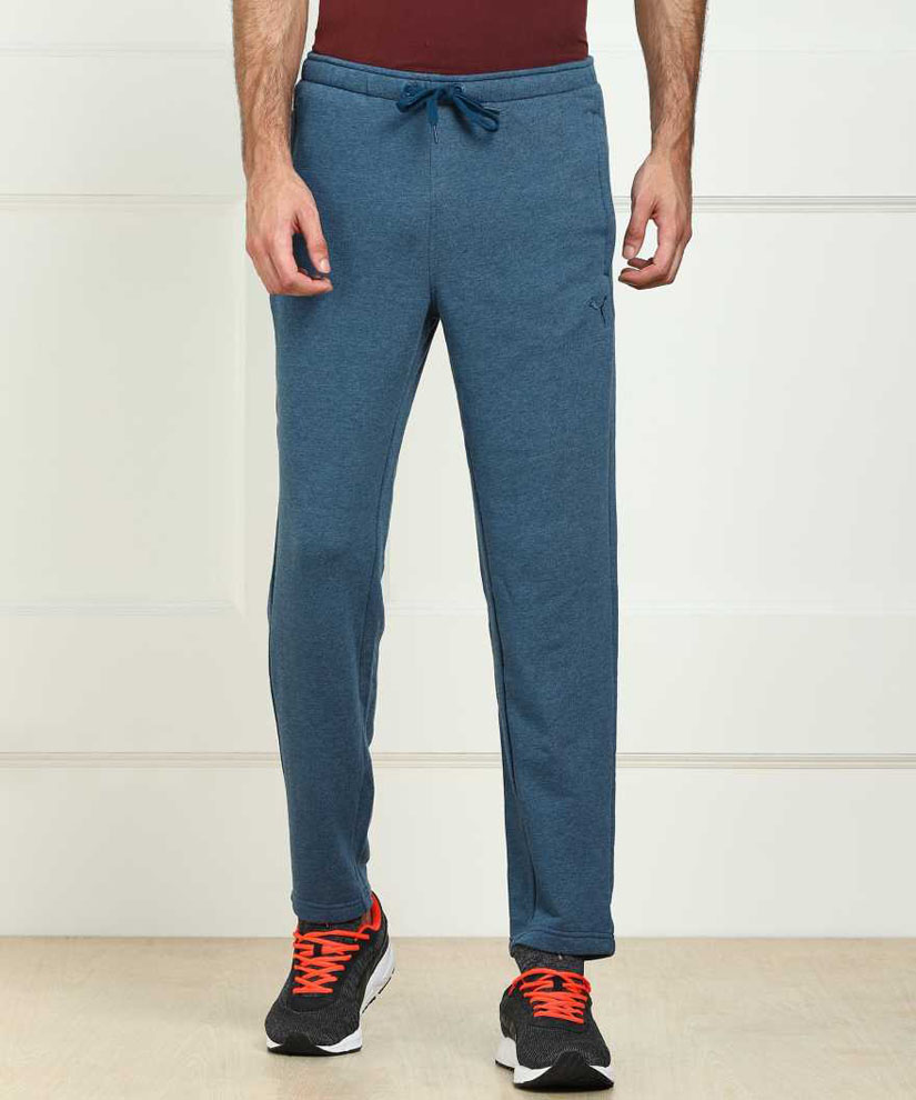 Puma Solid Men Blue Track Pants