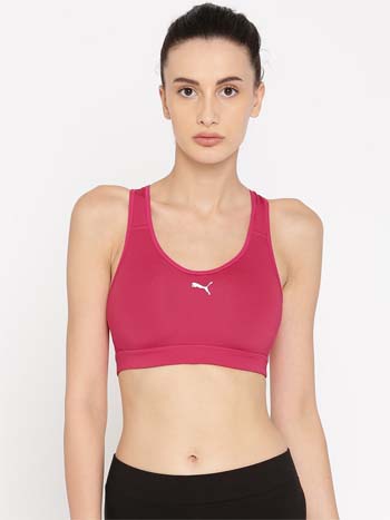 Puma Solid Cardio Sports Lightly Padded Bra