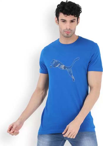 Puma Graphic Print Men Round Neck T-Shirt