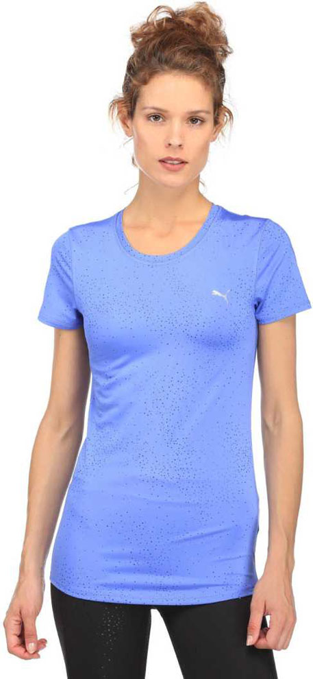 Puma Graphic Print Women Round Neck Blue T-Shirt