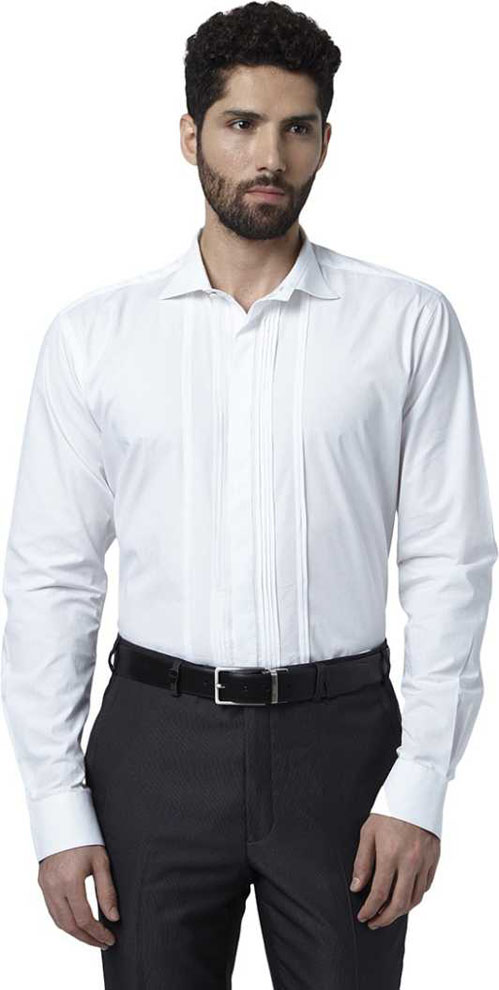 Park Avenue  Men Slim Fit Solid Formal Shirt