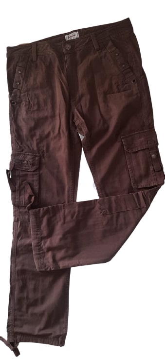 Motocult Men's Panelled Pocket Cargo Pant