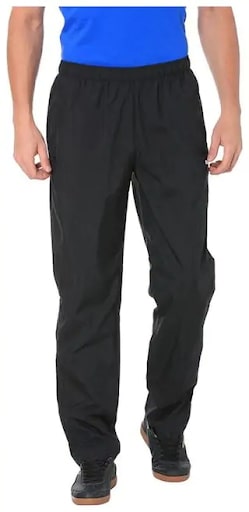 Puma Men's Black Zippered Woven Track Pants