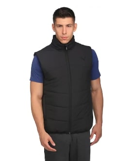 Puma Men Black Solid Sports jacket