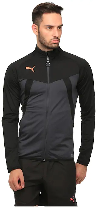 Puma Men Black Solid Sports jacket