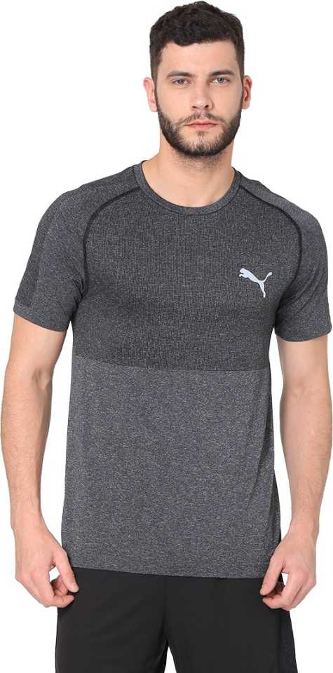 Puma  Self Design Men Round T-Shirt