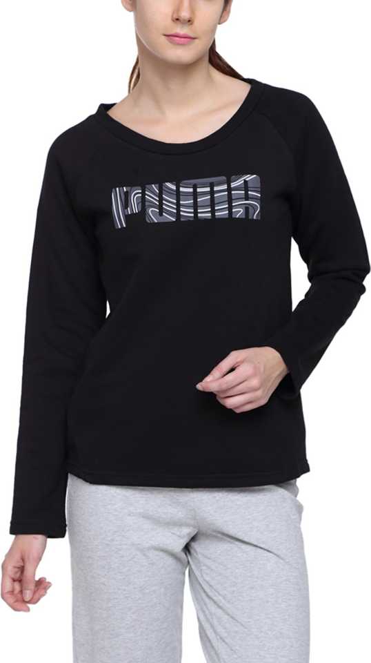 Puma  Full Sleeve Printed Women Sweatshirt