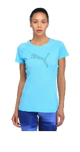 Puma Women Solid Sports T-Shirt