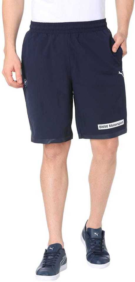 Puma  Solid Men Blue Regular Shorts