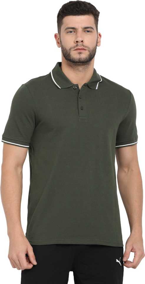 Puma Solid Men Polo Neck T-Shirt