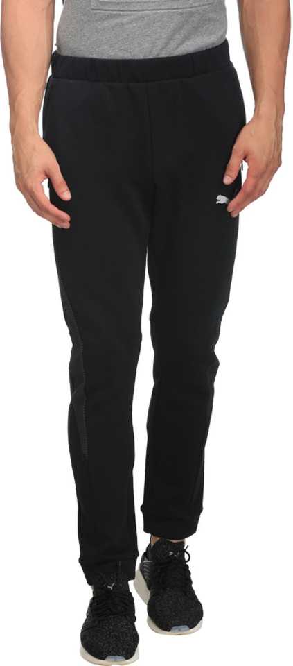 Puma  Solid Men Black Track Pants