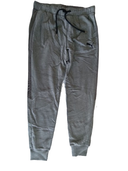 Puma Men Grey Solid Regular fit Track pants