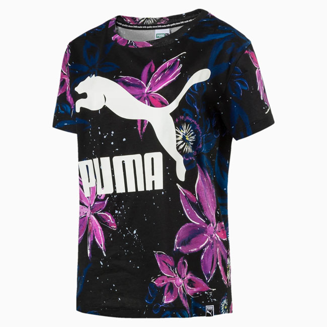 Puma Women's AOP Archive Logo T-Shirt