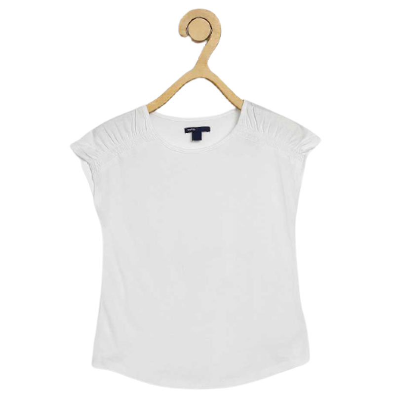 GAP Girls Casual Pure Cotton Top  Off White