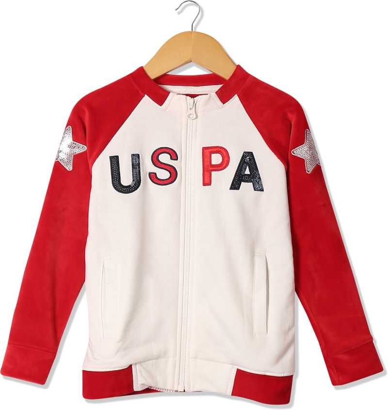 U.S. Polo Assn  Full Sleeve Embellished Girls Sweat T-Shirt