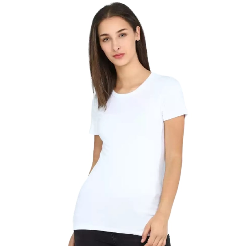 GAP  Solid Women Round Neck White T-Shirt