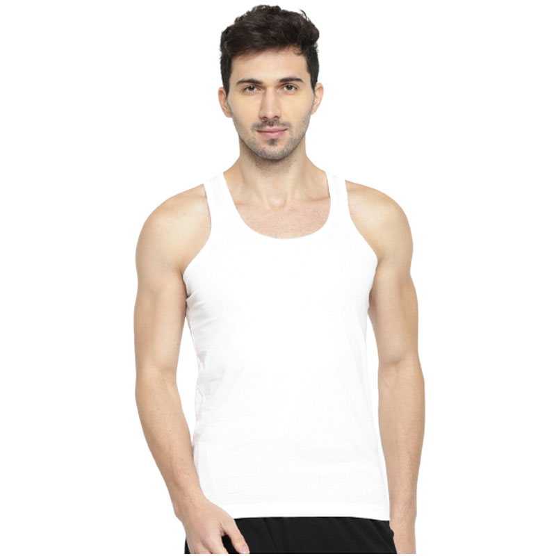 Park Avenue Men White Round Neck Innerwear Vest (Pack Of 3)