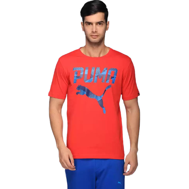 Puma  Printed Men Round T-Shirt