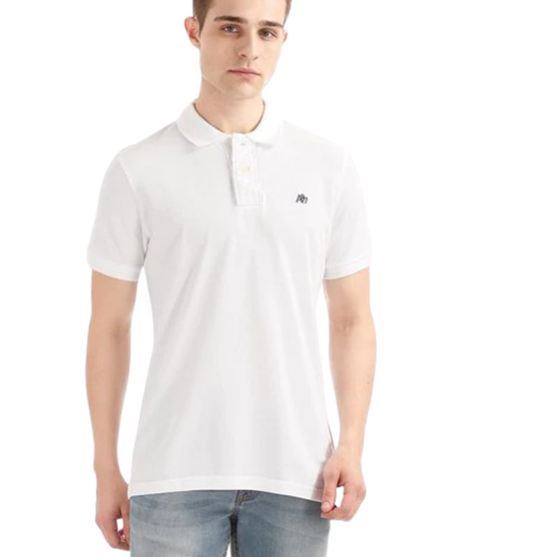 AEROPOSTALE Men's Solid Regular Fit Polo TEE