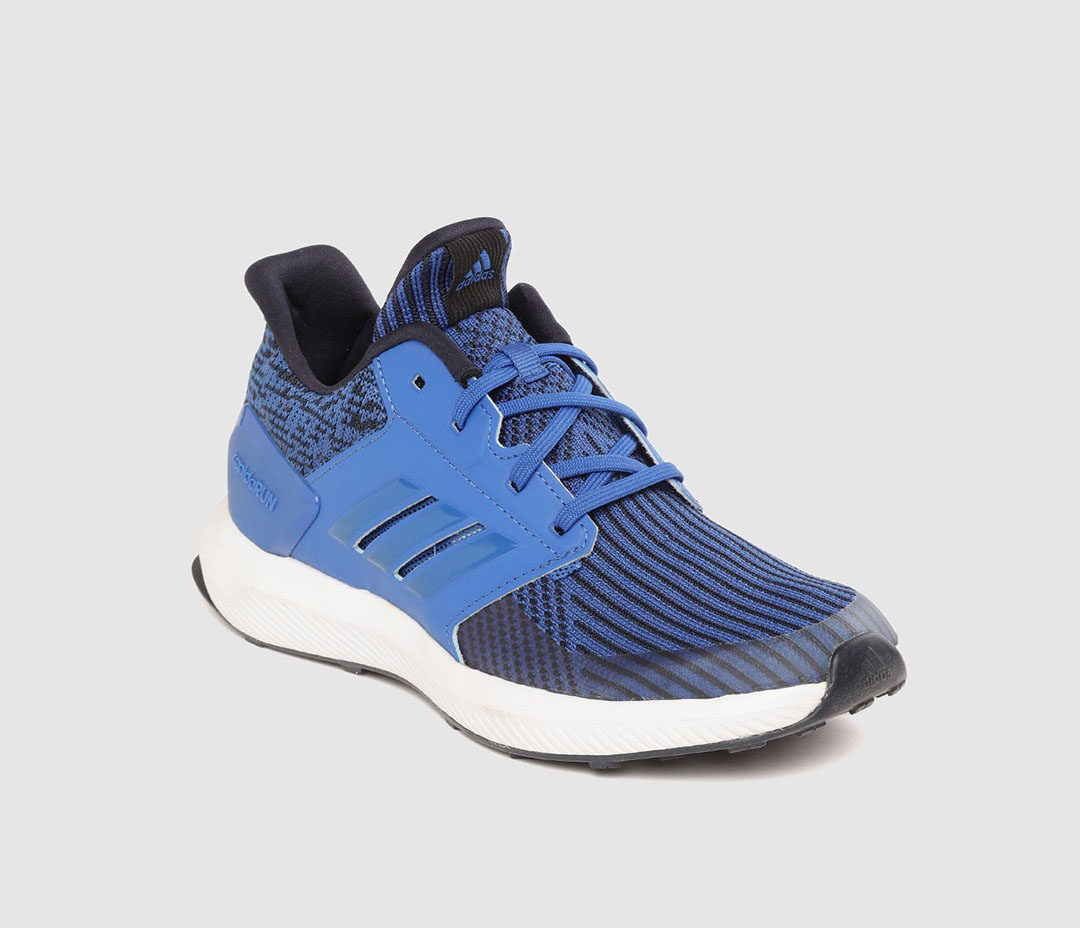 ADIDAS Kids Blue RapidaRun Knit Running Shoes